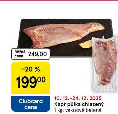 Kapr půlka chlazený, 1 kg 