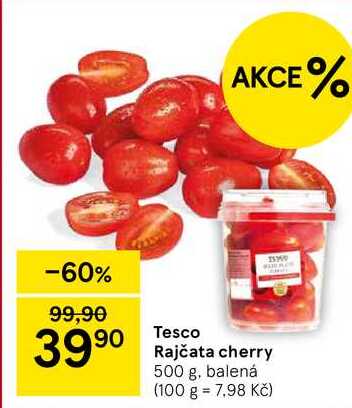 Tesco Rajčata cherry, 500 g, balená 