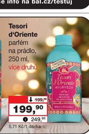 Tesori d'Oriente parfém na prádlo, 250 ml