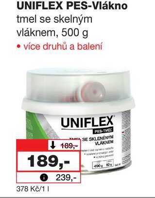 UNIFLEX PES-Vlákno tmel se skelným vláknem, 500 g