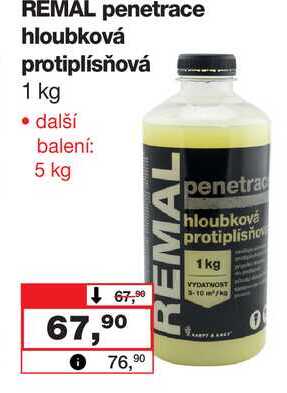 REMAL penetrace hloubková protiplísňová 1 kg