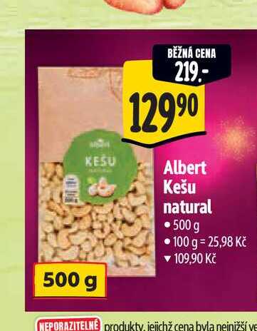  Albert Kešu natural   500g 