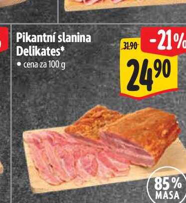 Pikantní slanina Delikates 100 g