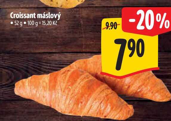 Croissant máslový 52 g 