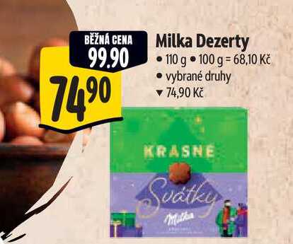   Milka Dezerty 110 g 