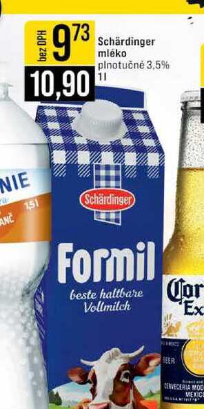 Schärdinger mléko plnotučné 3,5% 1l