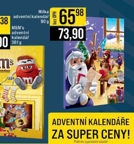 Milka adventní kalendář 361 g 