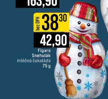 Figaro Snehulák mléčná čokoláda 75 g 