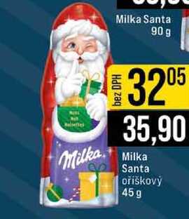Milka Santa oříškový 45 g