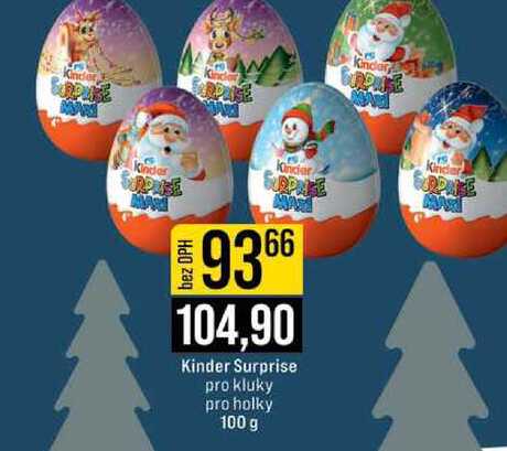 Kinder Surprise pro kluky pro holky 100 g