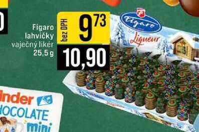 Figaro lahvičky vaječný likér 25,5 g