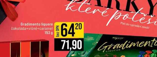 Gradimento liquere čokolada+visné+caramel 153 g 