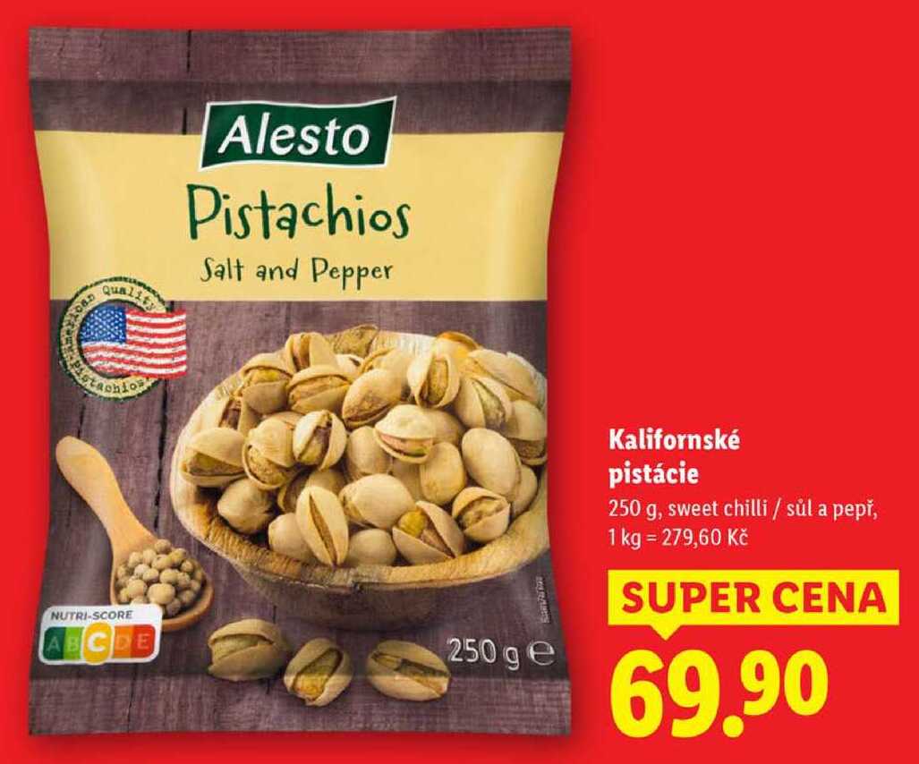 Kalifornské pistácie, 250 g