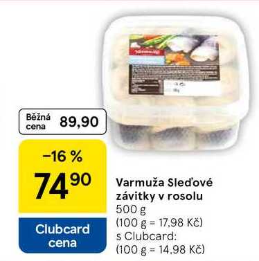 Varmuža Sledové závitky v rosolu, 500 g