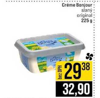 Créme Bonjour slaný original 225 g v akci