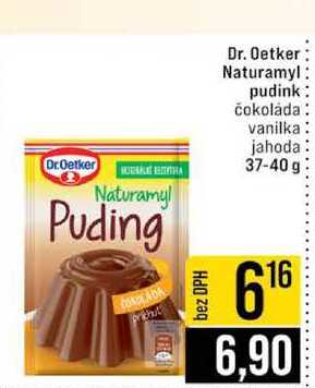 Dr. Oetker Naturamyl pudink čokoláda vanilka jahoda 37-40 g 