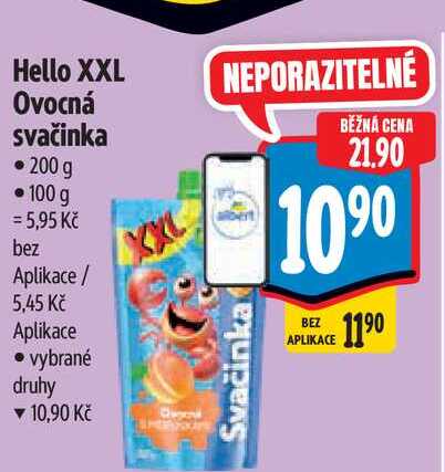 Hello XXL Ovocná svačinka 200 g