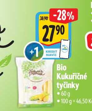 Bio Kukuřičné tyčinky 60g