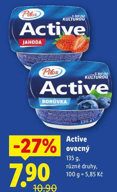 Active ovocný, 135 g