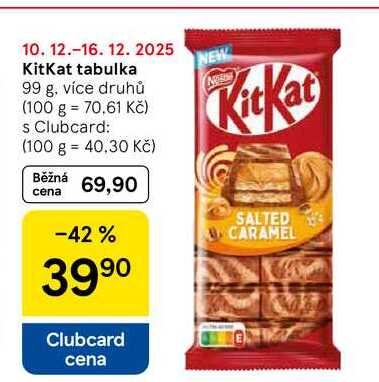 KitKat tabulka, 99 g, více druhů