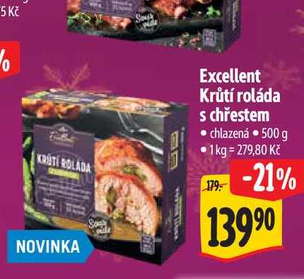Excellent Krůtí roláda s chřestem 500 g