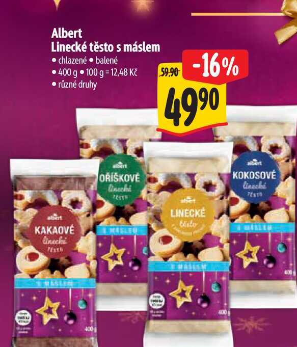 Albert Linecké těsto s máslem 400 g