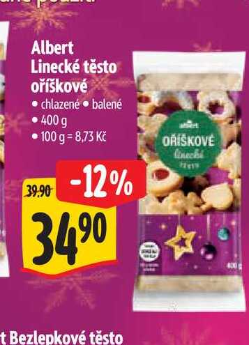 Albert Linecké těsto oříškové 400 g