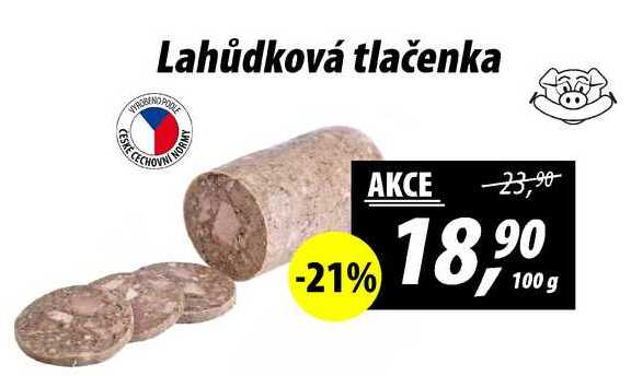 Lahůdková tlačenka, 100 g