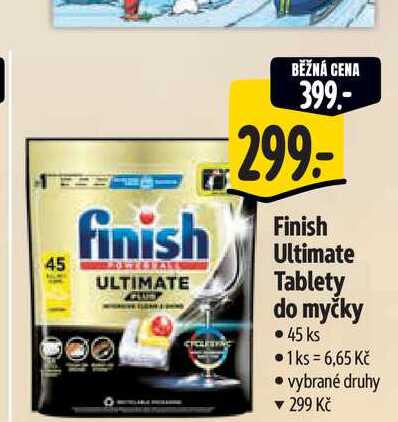Finish Ultimate Tablety do myčky 45 ks