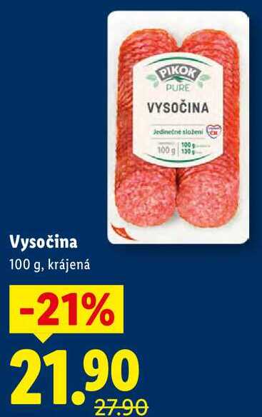 Vysočina, 100 g