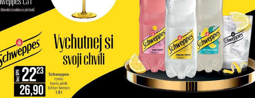 Schweppes tonic tonic pink bitter lemon 1,5l