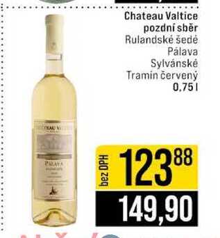 Chateau Valtice pozdní sběr Rulandské šedé Pálava Sylvánské Tramin červený 0.75l