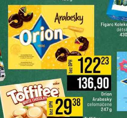 Orion Arabesky celomáčené 247 g