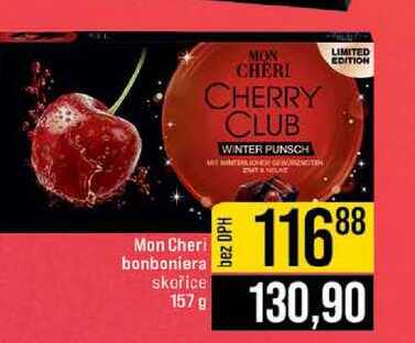 Mon Cheri bonboniera skořice 157g