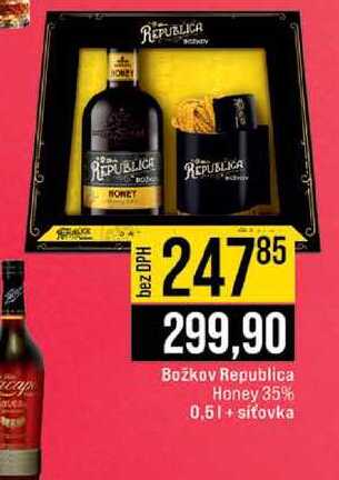 Božkov Republica Honey 35% 0,5l+ síťovka