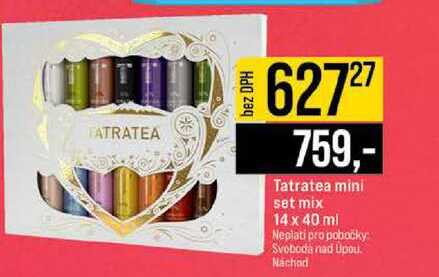 Tatratea mini set mix 14 x 40 ml