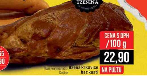 Uzená krkovice bez kosti 100g