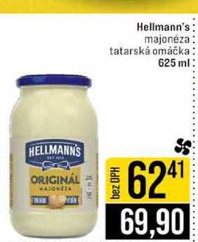Hellmann's majonéza tatarská omáčka 625 ml