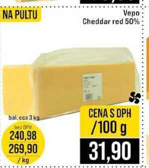 Vepo Cheddar red 50% bal.cca 3 kg 100g