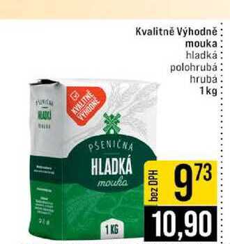Kvalitně Výhodně mouka hladká polohrubá hrubȧ 1kg