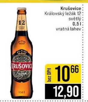 Krušovice Královský ležák 12 světlý 0,5l