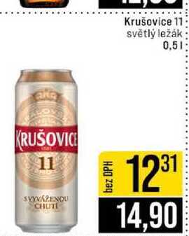 Krušovice 11 světlý ležák 0,5l