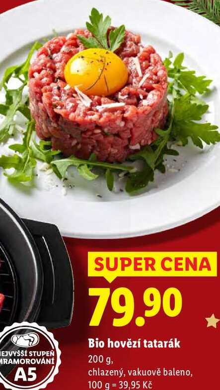 Bio hovězí tatarák, 200 g