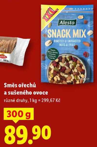 Směs ořechů a sušeného ovoce, 300 g
