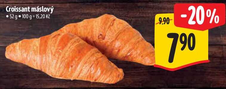 Croissant máslový, 52 g