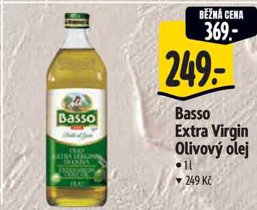 Basso Extra Virgin Olivový olej, 1 l