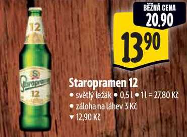 Staropramen 12, 0,5 l