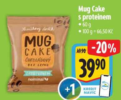 Mug Cake s proteinem, 60 g