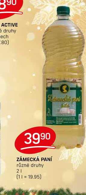 ZÁMECKÁ PANÍ různé druhy 2l