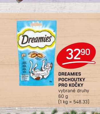 DREAMIES POCHOUTKY PRO KOČKY vybrané druhy 60 g